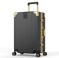 29吋黑金併色鋁合金框行李箱旅行箱  29 inch aluminium frame  lugguage 47 x 28 x 高73 cm （含輪子高度）