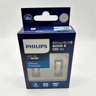Philips LED T10 W5W 11961CU60CBX2 U60 6000K Car Small Plug Bulb