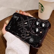 3 in1 English Words Case For Oppo Reno 8T Reno 8 Pro 8 Pro+Phone Case Soft Anti fall protective Case