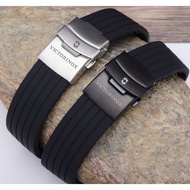 Free Shipping Suitable for Victorinox Victorinox Watch Strap Soft Silicone Waterproof Rubber Band Male Butterfly Buckle Bracelet 20mm [On Delivery]