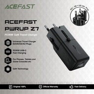 ACEFAST PWRup Z7 Universal Travel Mini Gan Charger Adapter Multifunction PD 30W Single USB-C PPS Sup