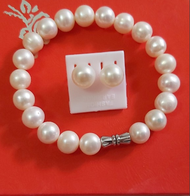 [HCM]Vòng Tay Ngọc Trai Nuôi Phú Quốc Cao Cấp 9 ly (Sản phẩm đẹp như hình 100% ngọc trai)Qùa Tặng Ý 