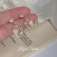 Earrings in Rose Gold-plated Yellow Gold and White Gold 089