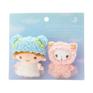 【Direct from Japan】 Sanrio Brooch Little Twin Stars Kikirara LITTLE TWIN STARS 8.5×6.5×4cm Little Twin Stars Fluffy Fancy Design Series Character 012513 SANRIO