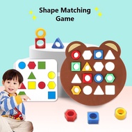 Shape Matching Board Game Children Puzzle Shape Matching Shape Puzzle Mainan Puzzle Early Education 