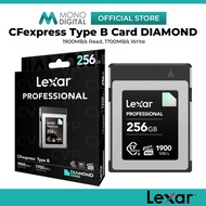 LEXAR PROFESSIONAL CFEXPRESS TYPE B CARD DIAMOND SERIES 128GB / 512GB WITH UP TO 1900 MB/S READ / UP