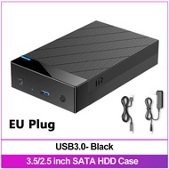 KEBETEME 2.5/3.5" External Storage HDD Case SATA 5Gbps USB3.0 HDD SSD Hard Drive Enclosure Support