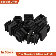 12 Pcs 15mm x 15mm Plastic Square Caps Tube Pipe Inserts End Blanking