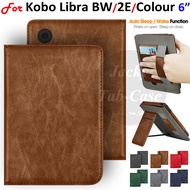 For Kobo Clara BW / 2E /Colour 6" N367 N365 N506 PU Leather Stand Flip Cover,Color E-book Handheld C