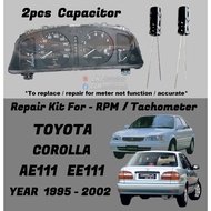 CKD Version Toyota Corolla EE111 AE111 meter / dash meter Auto /Manual RPM Tachometer Capacitor Repa