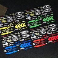 Oakley Helmet Visor Reflective Sticker Motorcycle Body Decal For EX5 Y15 v2 RXZ LC NVX Y16zr RSX ADV