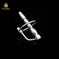 Male Stainless Steel Urethra Catheter with 2 size Cock ring,Penis Urinary Plug,Sex Toy,Adult Game,Urethra Stimulate Dilator A033