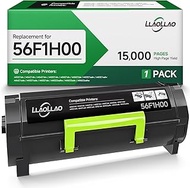 LLAOLLAO 56F1H00 Toner Replacement for Lexmark 56F1H00 Black Toner Cartridge High Yield for MS321 MS