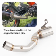 Fit For KTM RC125 RC200 250 ADV 250 DUKE 390 ADV 390 DUKE Exhaust Pipe Motorcycle Exhaust Link Pipe 