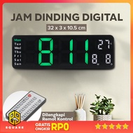 TaffHOME Minimalist Multifunctional Digital Wall Clock with Remote - 6629 Original 99 Square