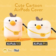 Cute Apple AirPods 1 2 AirPods Pro Cartoon Duck Case Silicone Earpods Cartoon Case Cover