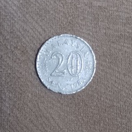 Uang Koin 20 Sen Malaysia 1987