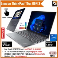 Lenovo ThinkPad T14s GEN 3(1 YEAR WARRANTY T&C)Core i7 1270P 12th GEN 14" TOUCH Disply UPTO 32GB RAM