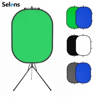 Selens Chromakey Disc Backdrop Collapsible Chroma Green Blue Screen Gaming Background With Magnetic 