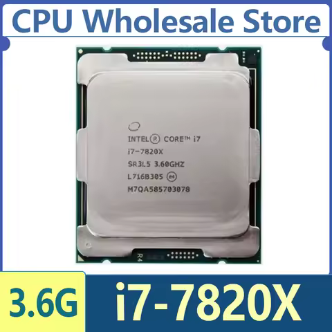 Intel Core I7-7820X CPU 14 nm 8-Cores 16-Threads 3.6GHz 11MB TDP 140W I7 7820X Processor LGA2066