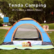 Tenda Camping Otomatis Biru Kapasitas 3 Orang / Tenda Otomatis Outdoor Indoor / Tenda Gunung serbagu