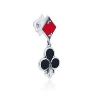 AKE Club Diamond 66 Earring Stud 925 Sterling Silver Earrings Flower Pattern-Rice Cutting *Sold/Piec