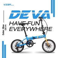 จักรยานพับได้ VISP DEVA 16" / 20" เฟรมอลูมีเนียม เกียร์ ชิมาโน่ 7 สปีด ดิสเบรค