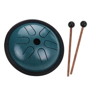 5.5 Inches Mini Steel Tongue Drum 6 Notes Handpan Drum Steel Pocket Drum Percussion Instrument with 