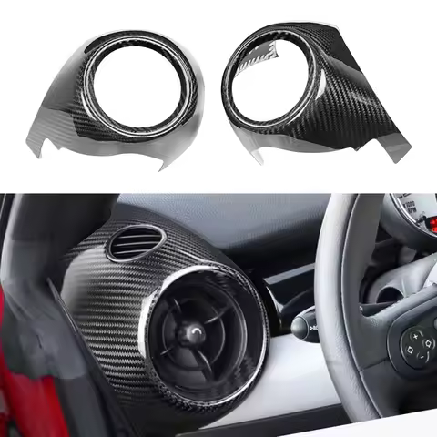 For Mini Cooper R54 R55 R56 R57 R58 R59 R60 S JCW Real Carbon Fiber Car Interior Air Vent Outlet Con