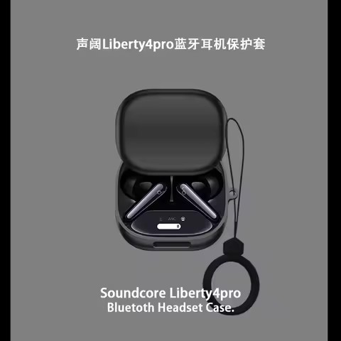 For Anker Soundcore Liberty 4 Pro Case Silicone Soft Case Cute Soundcore Liberty 4 Pro Shockproof Sh