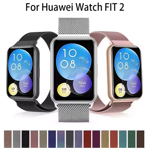 Milanese Loop band For Huawei Watch FIT 2 Strap stainless steel smart watchband metal bracelet corre