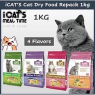 Icats Dry Food Repack 1kg Meal