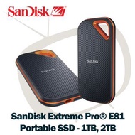 Sandisk Extreme Pro E81 1TB (  另有 2TB / 4TB )行動固態硬碟 (2000MB 讀 / 2000MB 寫) 🔥實體門市自取/順豐到付即日發🔥