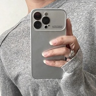 BOSKJUE | เคสป้องกันกระแทกทั้งหมดสำหรับเลนส์ iPhone 17 Pro/16 Pro Max/15 Pro/14/13/12 สีเงิน