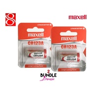 GP & Maxell CR123A / CR 123  / 3V lithium battery(bundle of 2)