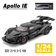 {fdsgtf} LEO 1:24 Apollo IE Supercar Metal Diecast Alloy Toy Car Model Trucks For Kids Toys Vehicles