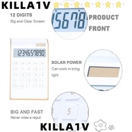 KILLA1V  Calculator, Plastic Black/Red/Blue/White Calculator, Practical 114x190x37mm Portable Calcul