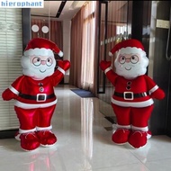61 Inches 4D Santa Claus Foil Balloon - Merry Christmas Party Decoration Stand
