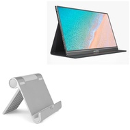 BoxWave Stand and Mount Compatible with ARZOPA Portable Monitor S1 Table (15.6 in) - VersaView Alumi