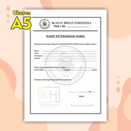 buku kecil bidan A5 buku administrasi bidan PMB surat permohonan istirahat surat keterangan sakit