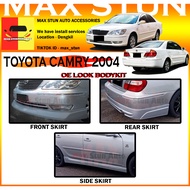 TOYOTA CAMRY ACV30 FACELIFT 2004-2005 OE BODYKIT BUMPER SKIRGT LIP WALD STYLE FRONT SKIRT SIDE SKIRT