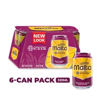 Malta Non-Alcoholic Malty Brew Can Beverage 6-Can Pack (6 x 320ml)