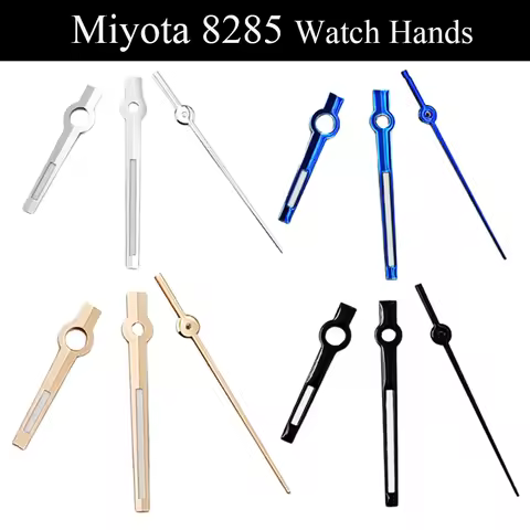 8285 Watch Hands Green Luminous Silver/Black/Blue Fit Miyota 8285 Automatic Movement Parts