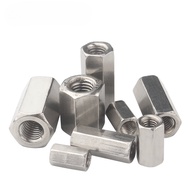 [KZS] 304 Stainless Steel Extended Hex Nut Screw Connection Nut Tooth Bar Screw Joint Screw Cap M2/M2.5/M3