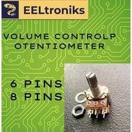 VOLUME CONTROL POTENTIOMETER 8 PINS/6 PINS B50K B100K