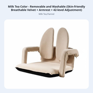 Includes Armrests Adjustable Backrest Lounger Cushioned Comfort Adjustable Split-Back Lounger Ergono