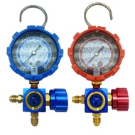 Air Conditioner Refrigerant Low and High Pressure Gauge for R410A R134A R22 R404A A/C Diagnostic Ref
