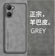 Vivo Y18 / Y03 Original Smooth Leather Lens Protection Full Protection Casing Sweat Resistant Hard C