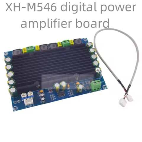 XH-M546 2*150W dual-channel high power digital power amplifier board 12V 24V audio box audio amplifi