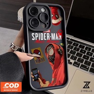 Phone Case Iphone 11 Iphone 7P Iphone 8P Iphone XR Listening to Music Spider Man Shockproof TPU Phone Case